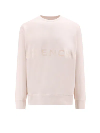 Givenchy Logo Embroidered Crewneck Sweatshirt In Pink