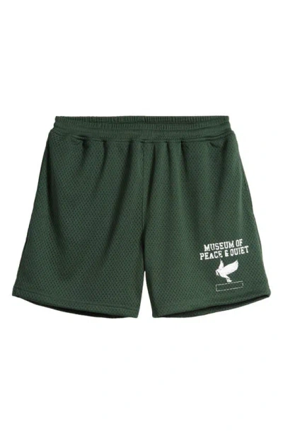 Museum Of Peace And Quiet P.e. Mesh Shorts In Forest