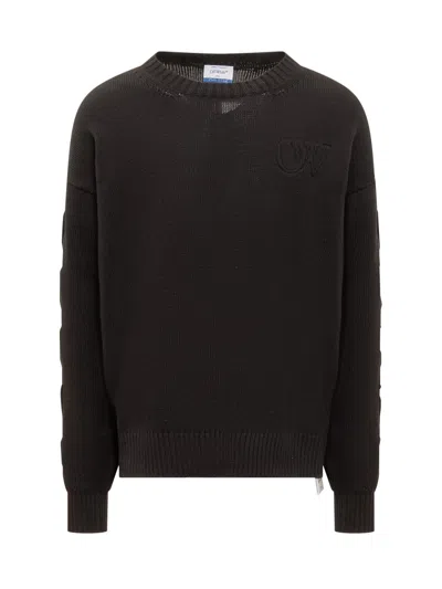Off-white 3d Diag Sweater In Black
