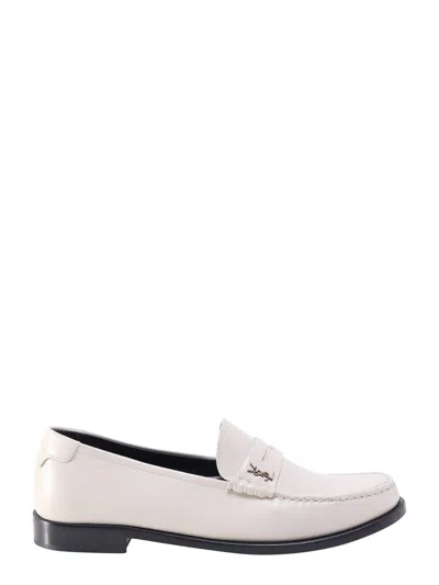 Saint Laurent Loafer In Bianco