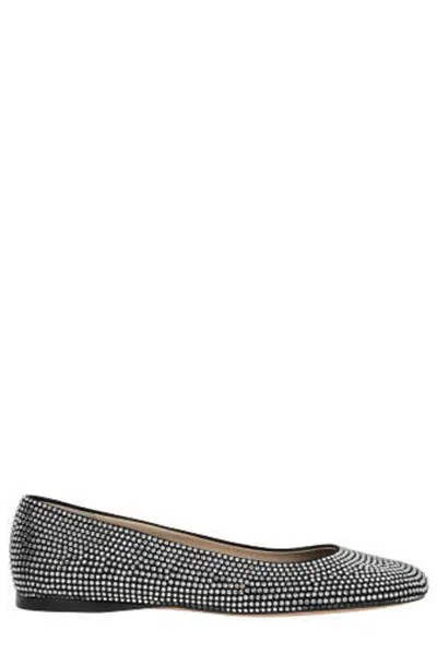 Loewe Toy Crystal-embellished Ballet Flats In Black