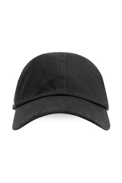 Acne Studios Baseball Cap With Logo In Black