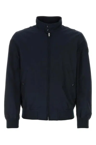 Woolrich Dark Blue Cotton Blend Cruiser Jacket