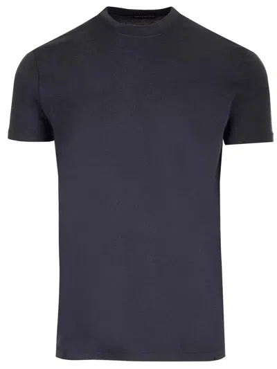 Tom Ford Strech T-shirt In Dark Blu