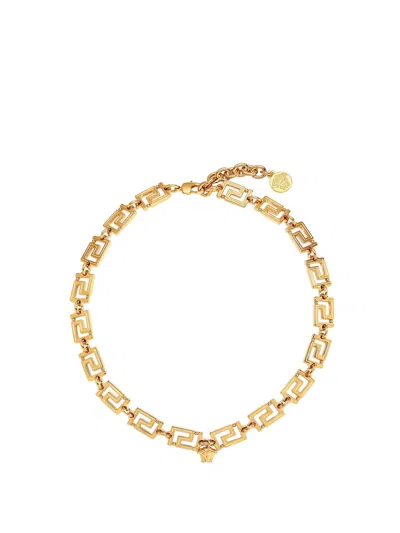 Versace Greca Necklace In Gold