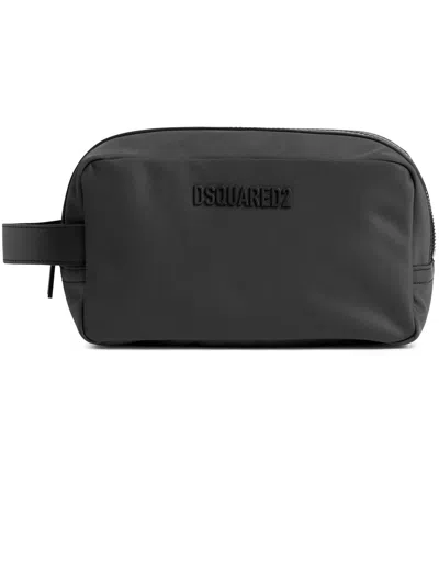 Dsquared2 Black Urban Beauty Case In Grey