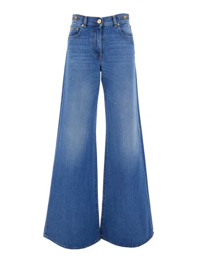 Versace Denim Pants In Medium Blue