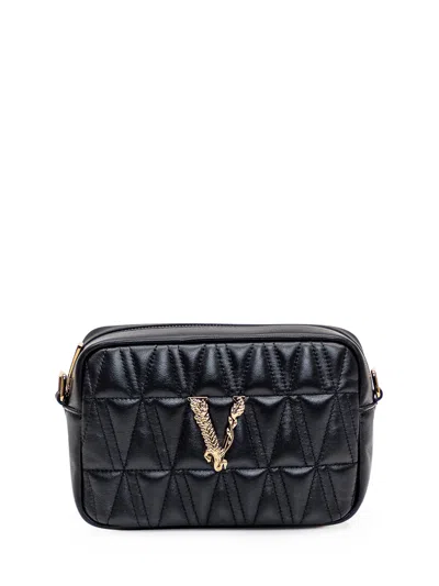 Versace Virtus Bag In Nero-oro