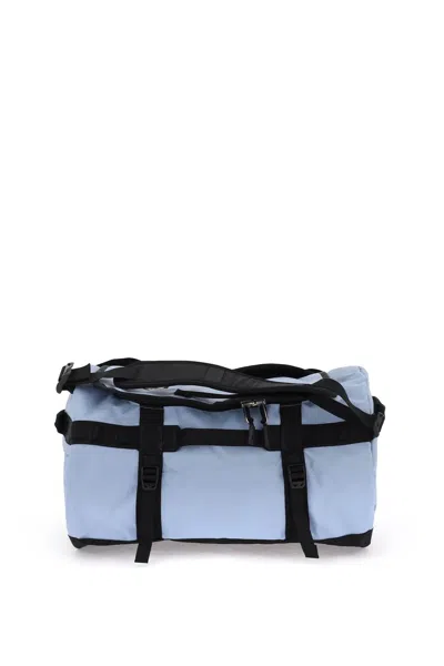 The North Face Small Base Camp Duffel Bag In Steel Blue Tnf Black (light Blue)