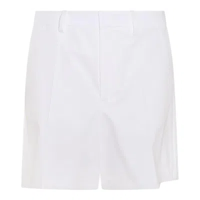 Valentino Mid-rise Beruda Shorts In White