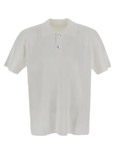 Jacquemus Knit Polo Shirt In White