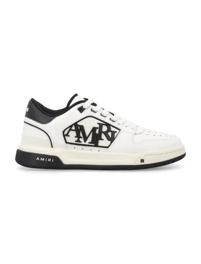 Amiri Classic Low Logo In White Black