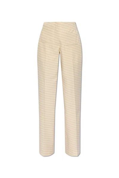 Jw Anderson J.w. Anderson Pleat-front Trousers In White