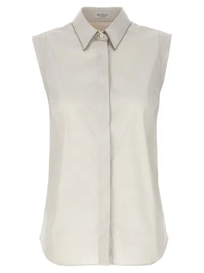 Brunello Cucinelli Monile Shirt, Blouse White