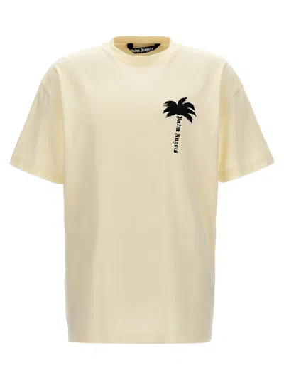 Palm Angels The Palm T-shirt In White/black