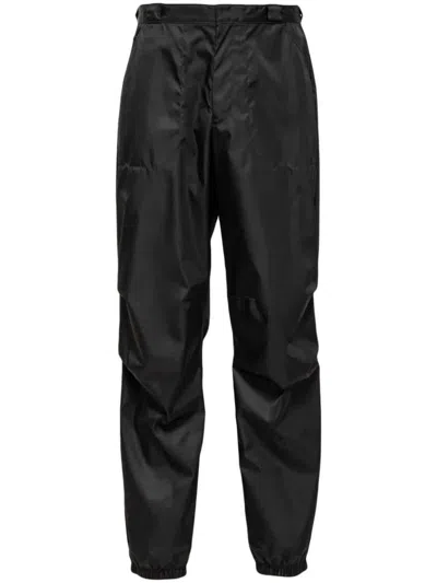 Prada Re-nylon Trousers Clothing In Black