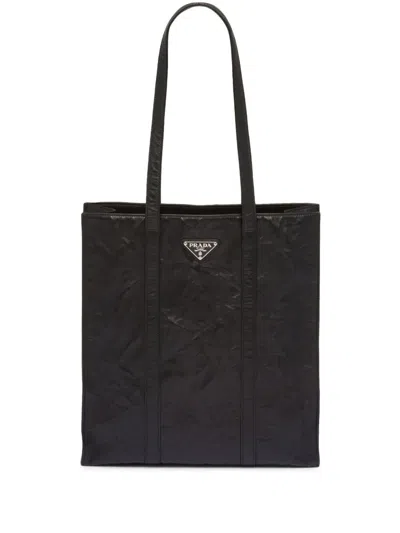 Prada Shopping Bags In Black