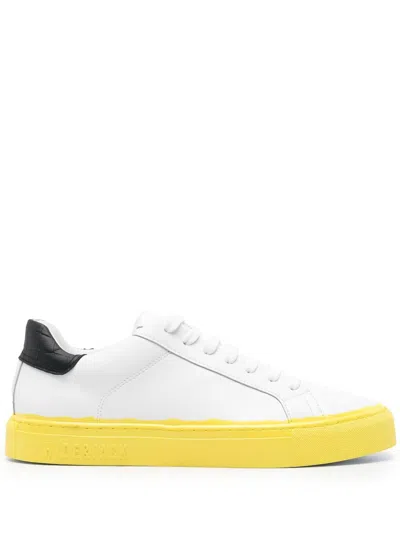 Hide & Jack Sky Candy Leather Trainers In Black