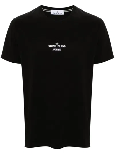 Stone Island T-shirts In Black