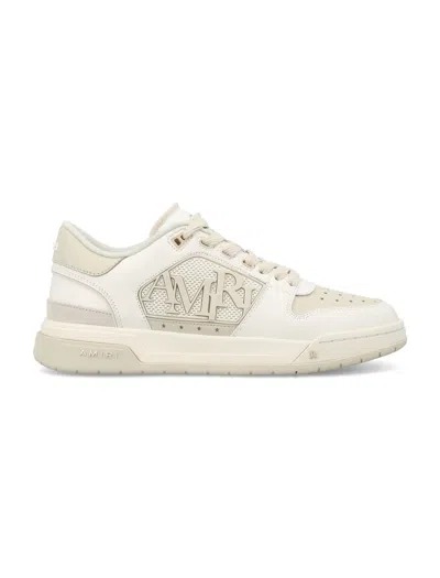 Amiri Classic Low Leather Trainers In Alabaster