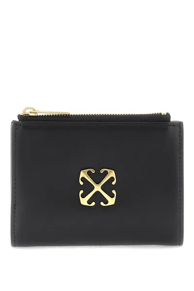 Off-white Jitney Bi-fold Wallet Women In Black No Colour (black)