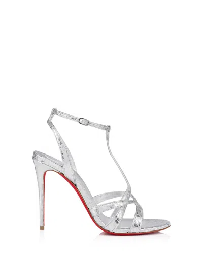 Christian Louboutin Sandals In Silver