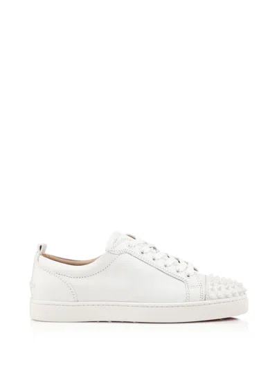 Christian Louboutin Louis Sneakers With Spikes In White White