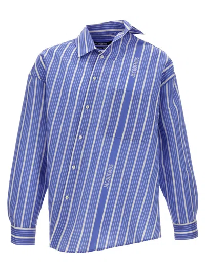 Jacquemus Cuadro Shirt In Light Blue