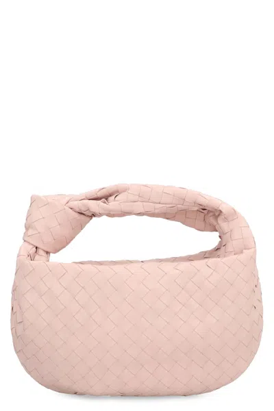 Bottega Veneta Teen Jodie Leather Shoulder Bag In Pink
