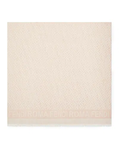 Fendi Summer Scarf Ff Roma In Rose