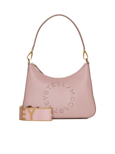 Stella Mccartney Shoulder Bag With Studs In Shell