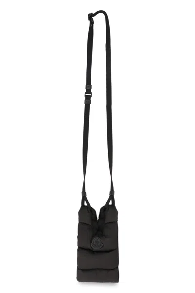 Moncler Legere Nylon Messenger Bag In Black