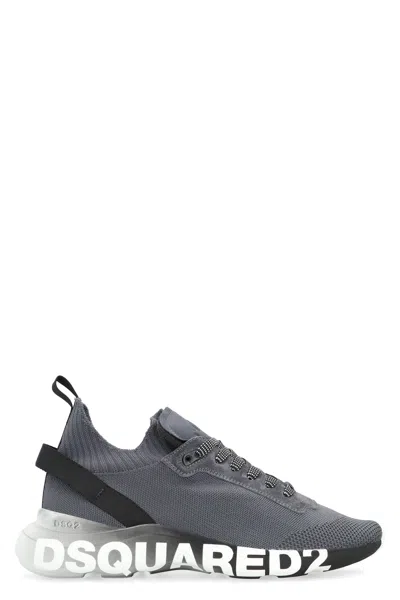 Dsquared2 Fly Knitted Sock-style Trainers In Grey