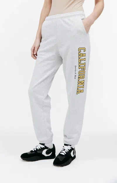 Sporty And Rich Sporty & Rich California Pocketed Sweatpants In Heather Grey