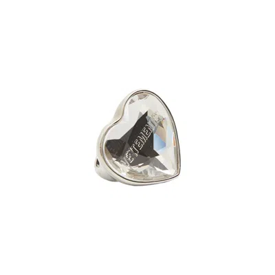 Vetements Heart-gem Ring In White