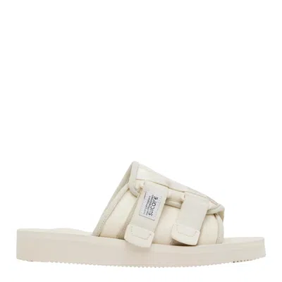 Suicoke Off-white Kaw-cab Sandals In Chalk