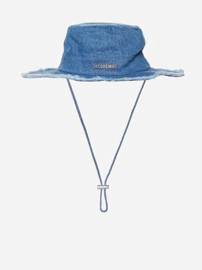 Jacquemus Le Bob Artichaut Denim Hat In Blu