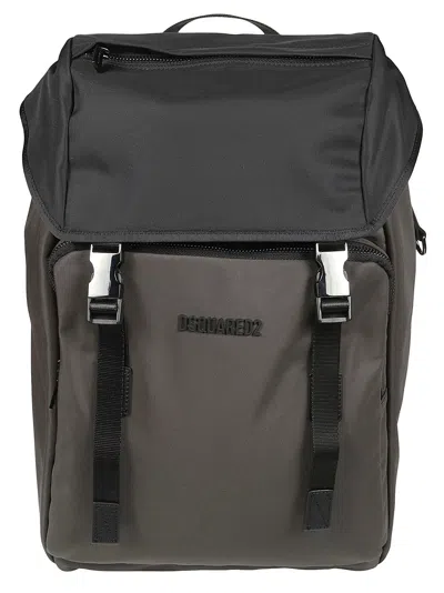 Dsquared2 Urban Backpack In Grigio Scuro/nero