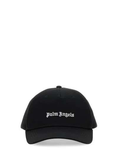 Palm Angels Baseball Hat With Logo In Nero
