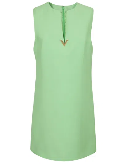 Valentino Dress Crepe Couture In Yeg Ice Mint
