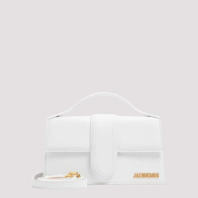 Jacquemus Le Grand Bambino Leather Top Handle Bag In White