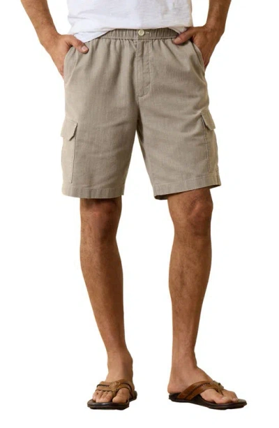 Tommy Bahama Men's Dockside Bay Herringbone Linen & Cotton-blend Shorts In Stone Khaki