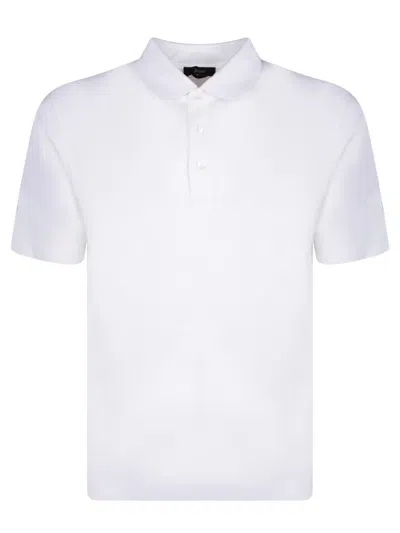 Herno White Cotton Polo Shirt