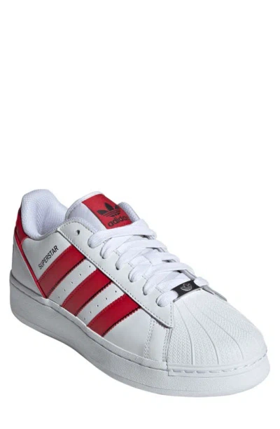 Adidas Originals Mens  Superstar Xlg In White/better Scarlet/white
