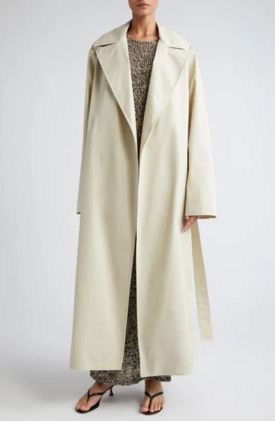 Rohe Water Repellent Cotton Trench Coat In Sand