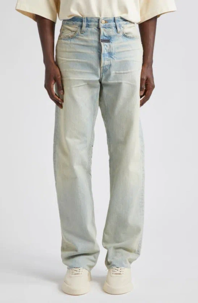 Fear Of God Collection 8 Straight Leg Jeans In Light Indigo