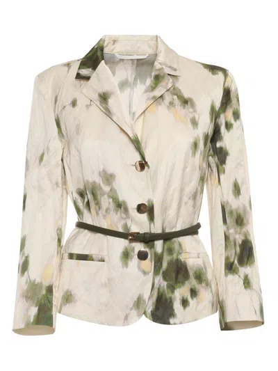 Max Mara Studio Jacket In Green