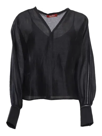 Max Mara Studio Shirt In Black