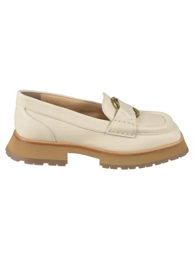 Moncler Bell Loafers In Cream