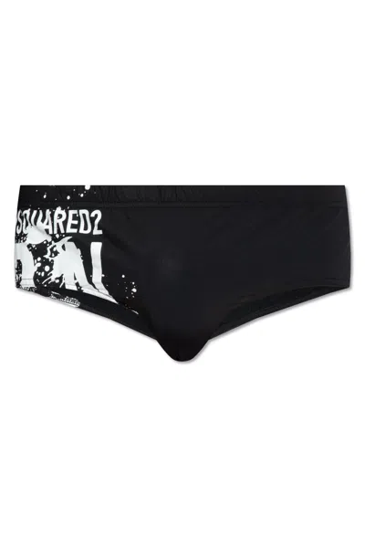 Dsquared2 Swimming Briefs With Logo In Default Title